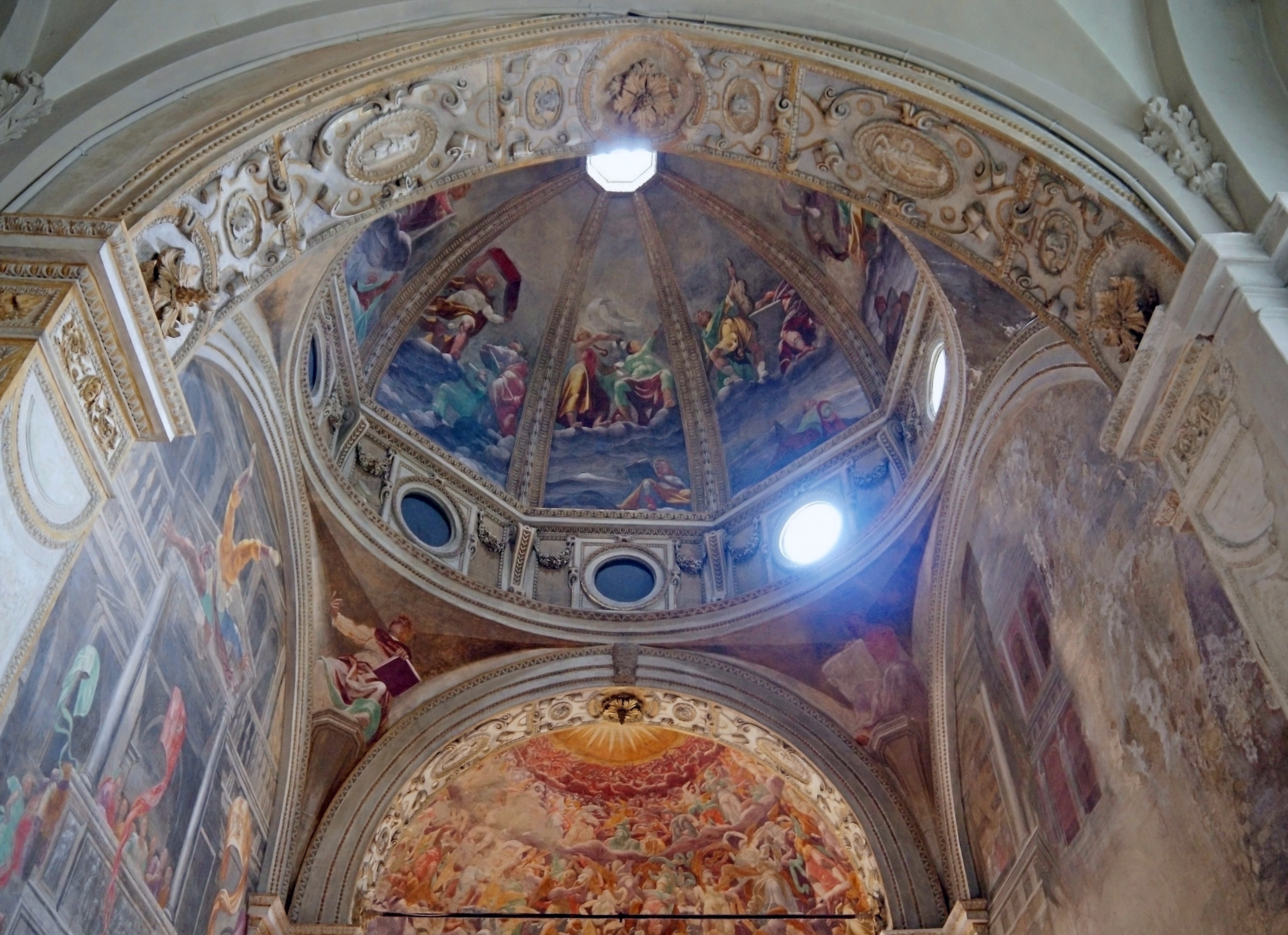 Milan (Italy) - Voult of a side chapel inside the Basilica of San Marco